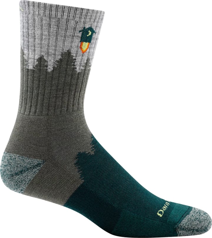 Darn Tough Men's Number 2 Micro Crew Midweight Hiking Sock Green Darn Tough