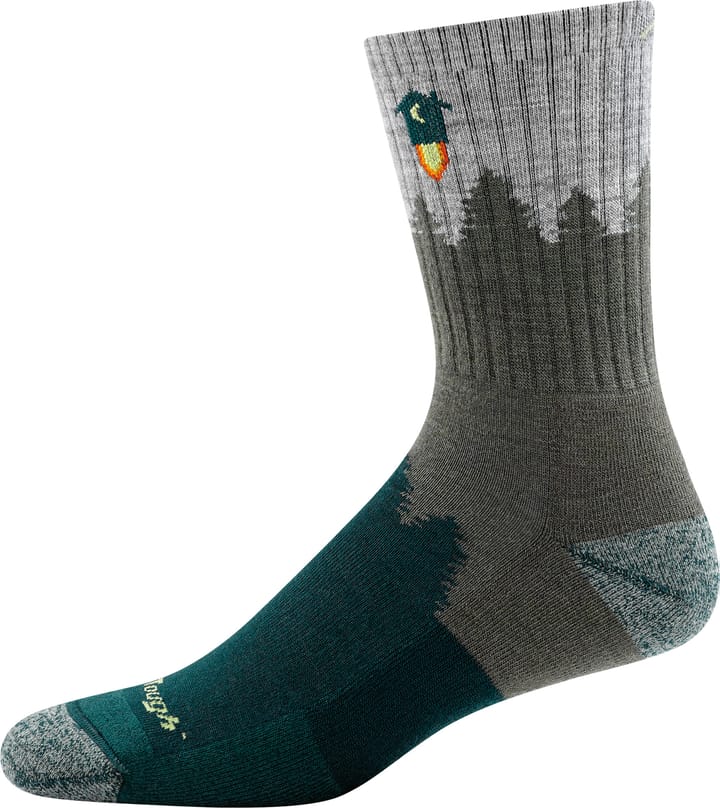 Darn Tough Men's Number 2 Micro Crew Midweight Hiking Sock Green Darn Tough