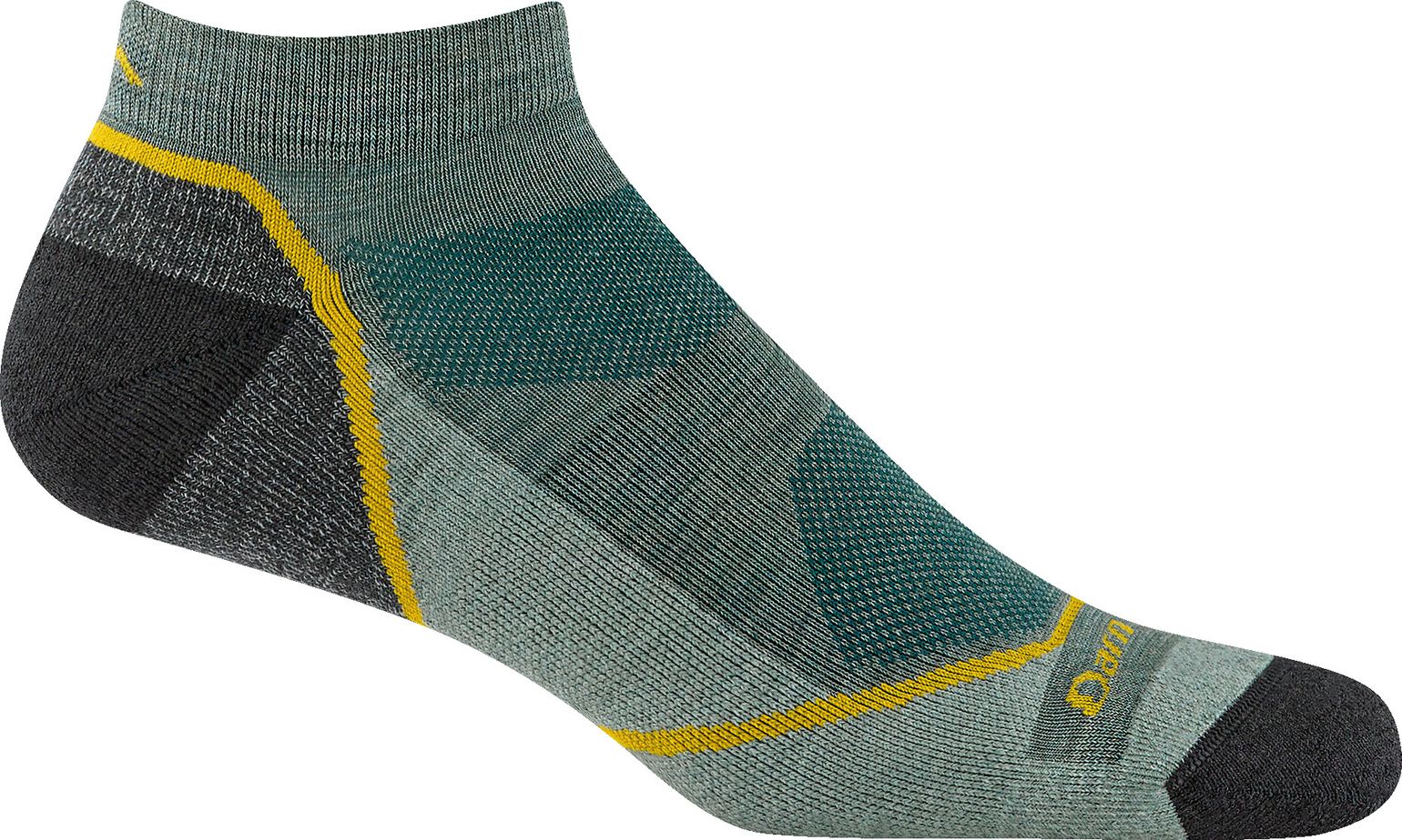 Darn Tough Men's Light Hiker No Show Lightweight with Cushion Seafoam