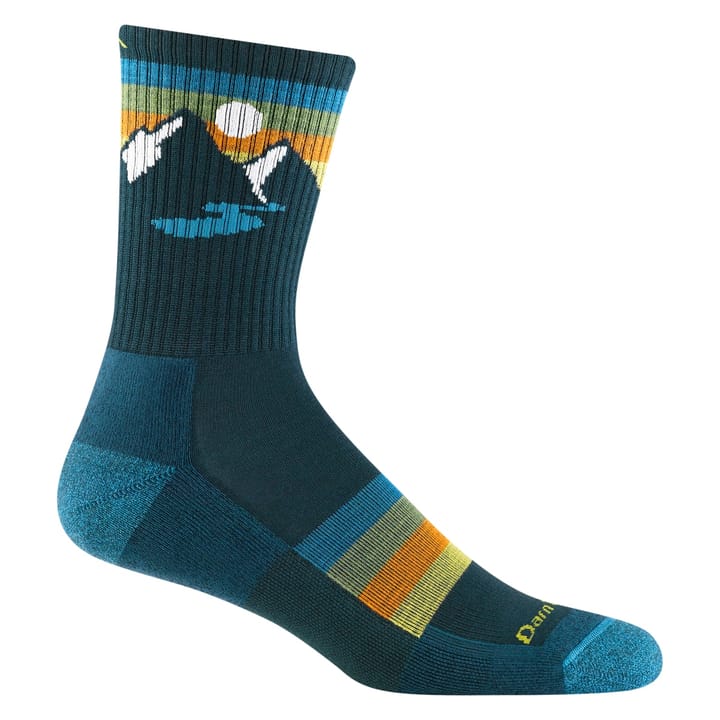 Darn Tough Sunset Ridge Micro Crew Lightweight With Cushion Lightgreen-Stormgray-Lightgray Darn Tough