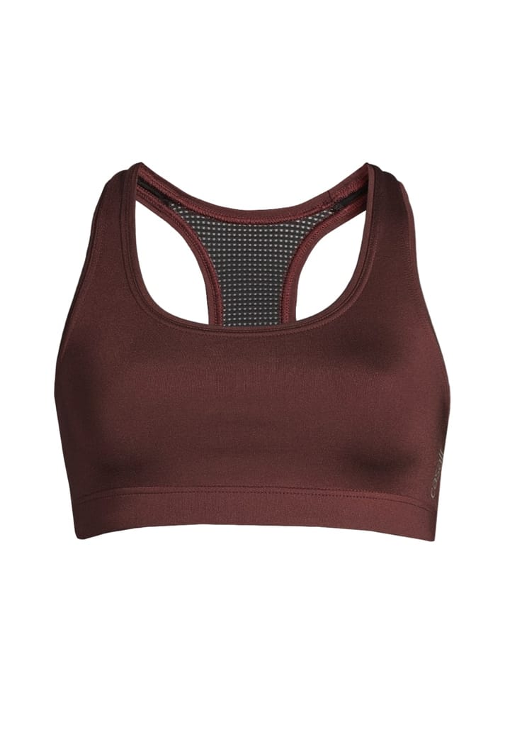 Casall Iconic Sports Bra Mahogany Red Casall Casall Iconic Sports Bra Mahogany Red Casall