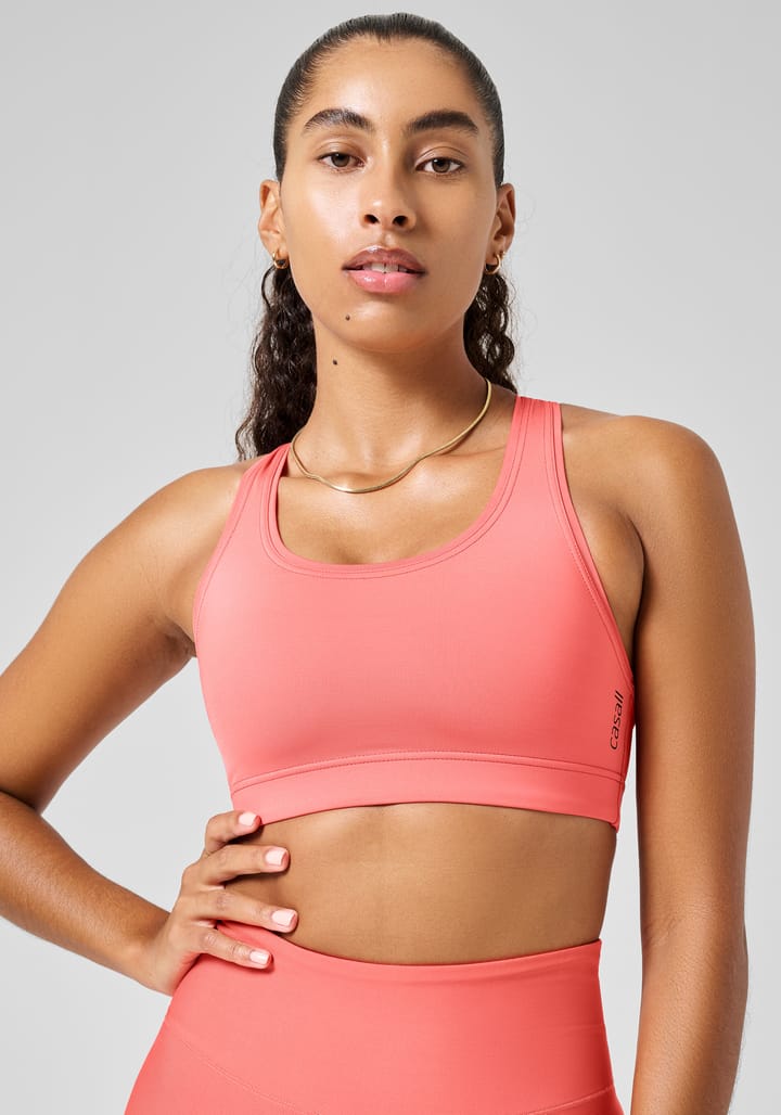 Women's Iconic Sports Bra Deep Coral