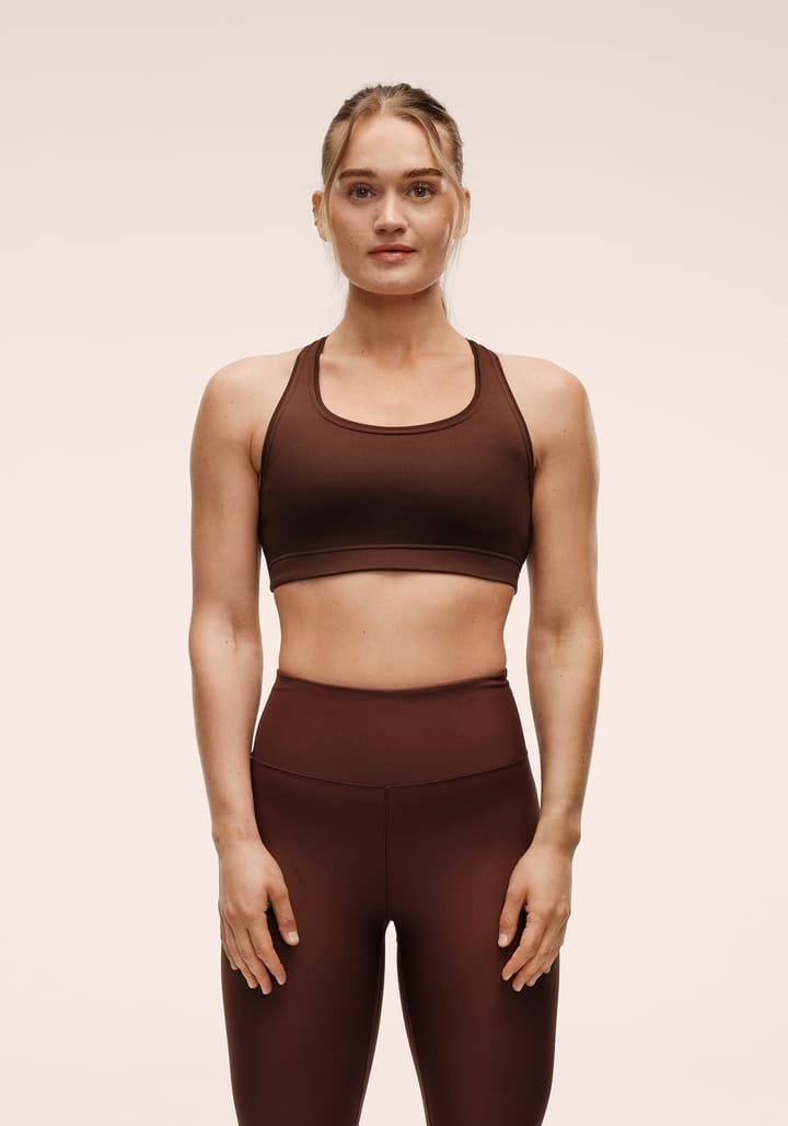 Casall Women's Iconic Sports Bra Dark Brown Casall