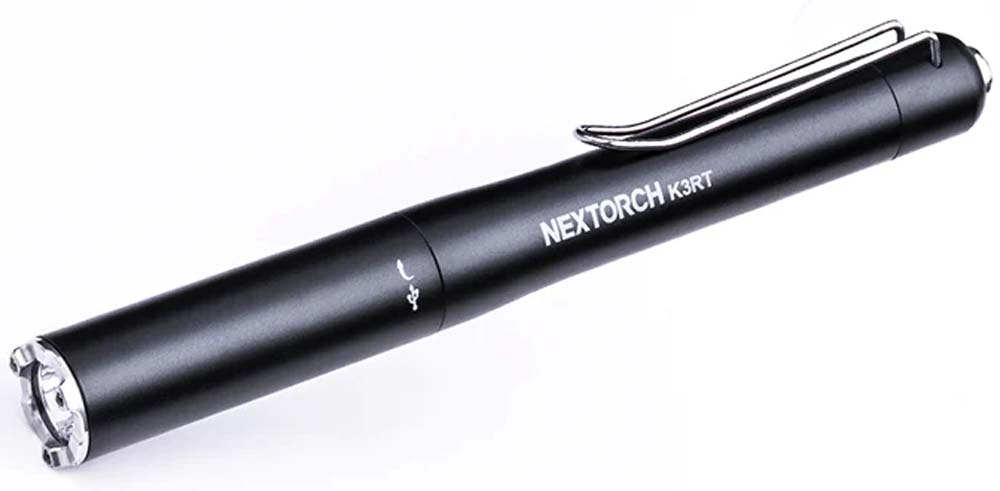 NexTorch Rechargeable Self-Defense Penlight K3RT Black