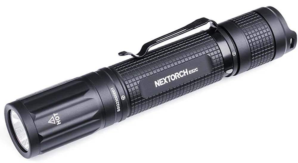 NexTorch 3000 Rechargeable High Performance Flashlight E52C Black