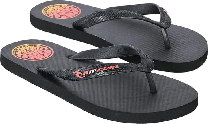Rip Curl Men's Icons Of Surf Bloom Open Toe Sandals Black/orange Rip Curl
