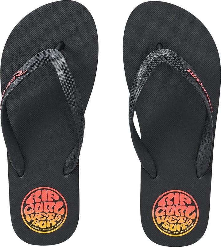 Rip Curl Men's Icons Of Surf Bloom Open Toe Sandals Black/orange Rip Curl