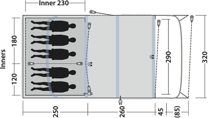 Outwell Florida 5 Air Green Outwell