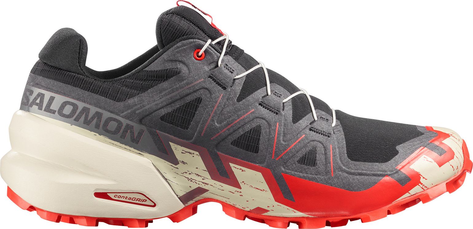Salomon Men's Speedcross 6 GORE-TEX Black / Fiery Red / Almond Milk