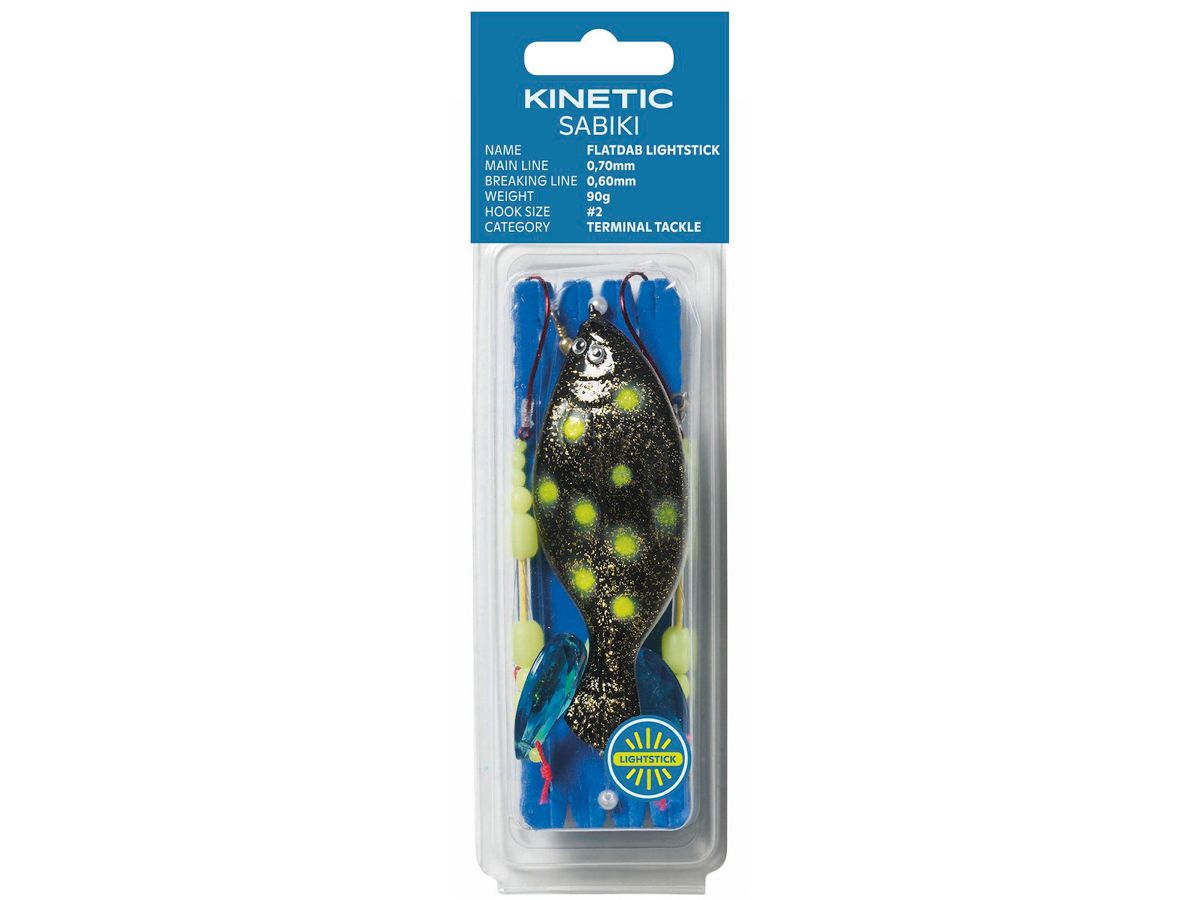 Kinetic Sabiki Flatdab Lightstick 90G