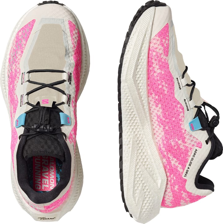 Salomon Women's Aero Glide 4 Grvl Vanilla Ice/Knockout Pink/Black Salomon
