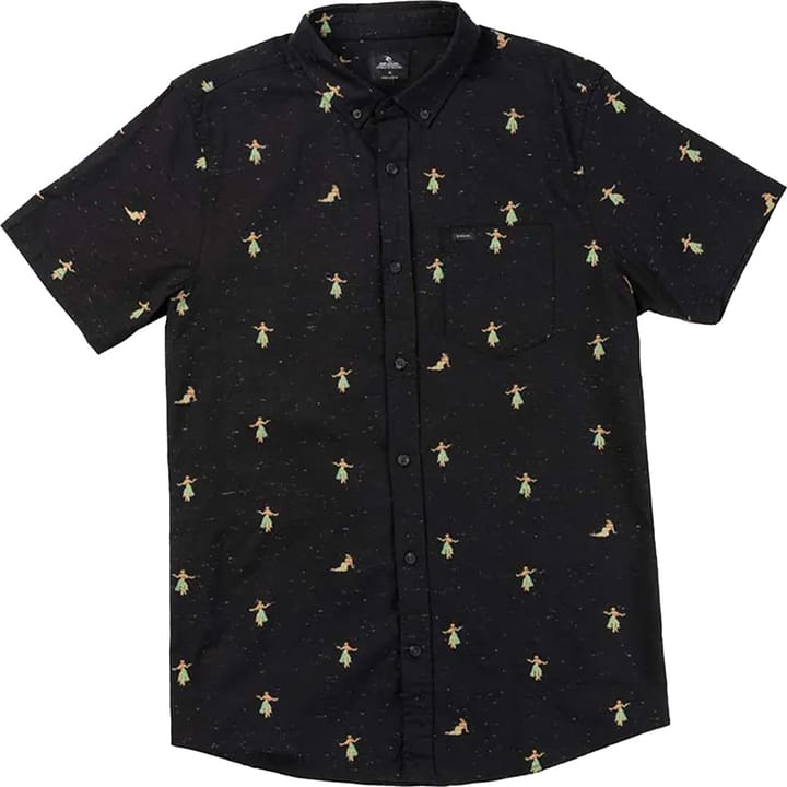 Rip Curl Men's Hula Breach Short Sleeve Shirt Black Rip Curl Rip Curl Men's Hula Breach Short Sleeve Shirt Black Rip Curl