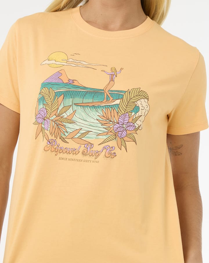 Rip Curl Women's Gliding Standard Tee Pastel Orange Rip Curl Rip Curl Women's Gliding Standard Tee Pastel Orange Rip Curl