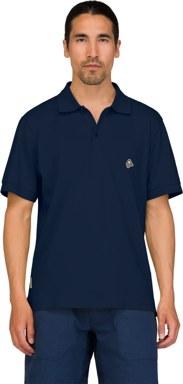 Norrøna Men's femund cotton Polo Shirt Navy Blazer Norrøna