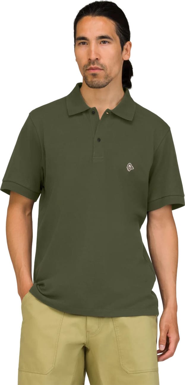 Norrøna Men's femund cotton Polo Shirt Olive Night Norrøna