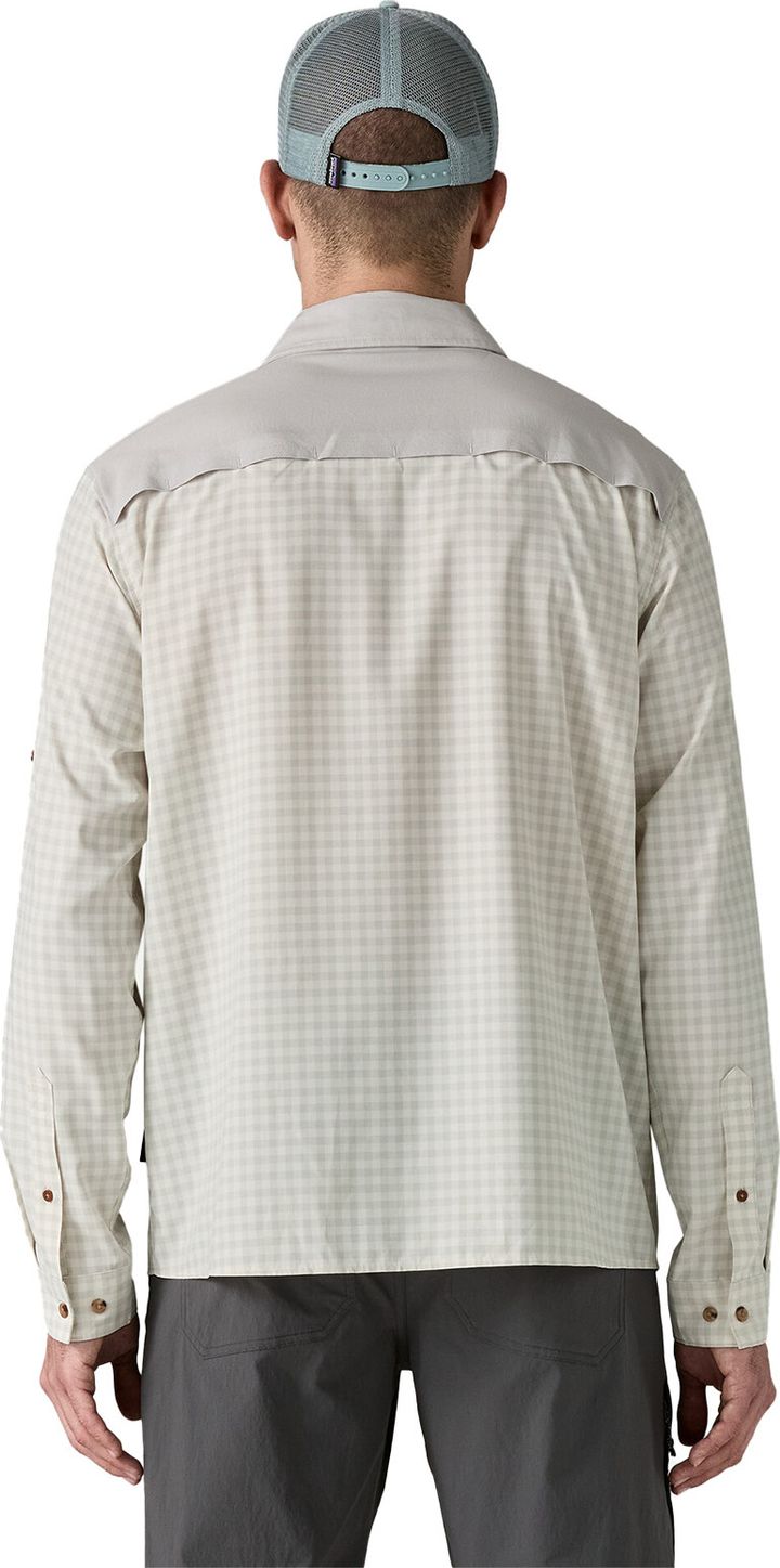 Patagonia Men's Long-Sleeved Self-Guided Sun Shirt North Fork: Crisp Grey Patagonia