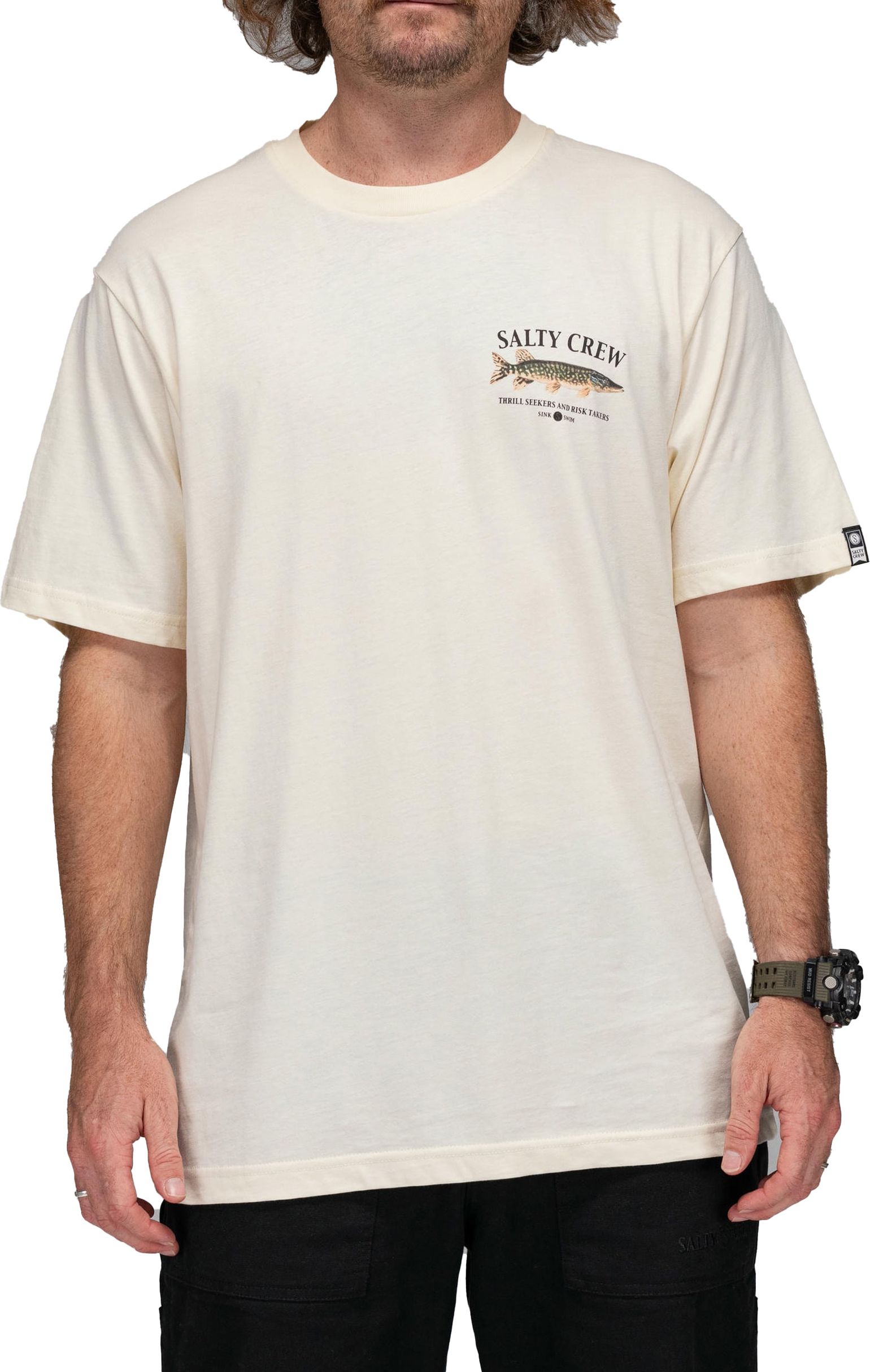 Salty Crew Men's Euro Pike Premium S/S Tee Bone