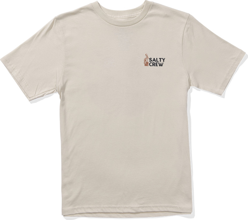 Salty Crew Men's Stakeout Boys Short Sleeve Tee Moonbeam T-shirts M