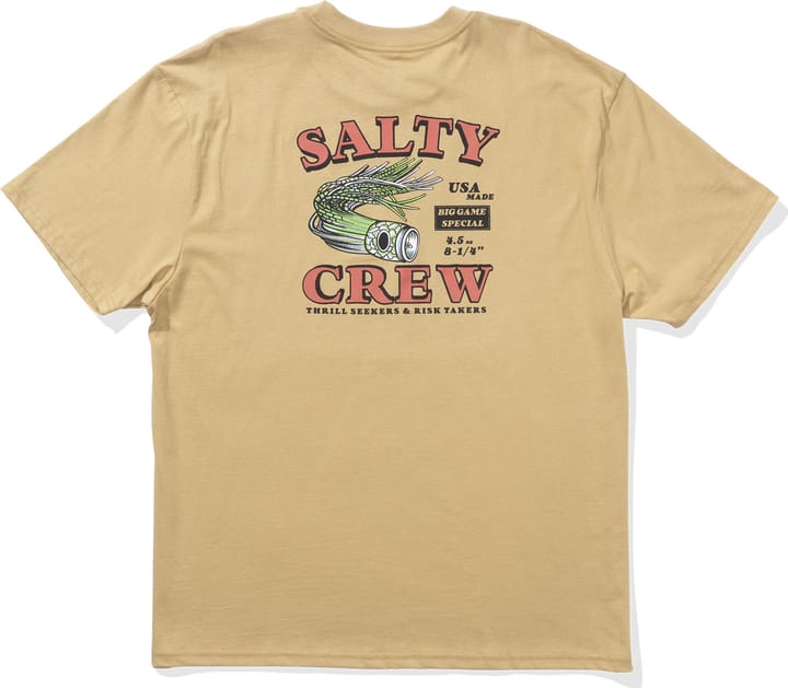 Salty Crew Men's Lured Classic Short Sleeve Tee Khaki Salty Crew