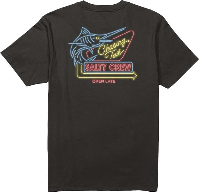Salty Crew Men's Neon Sign SS Tee Black Salty Crew