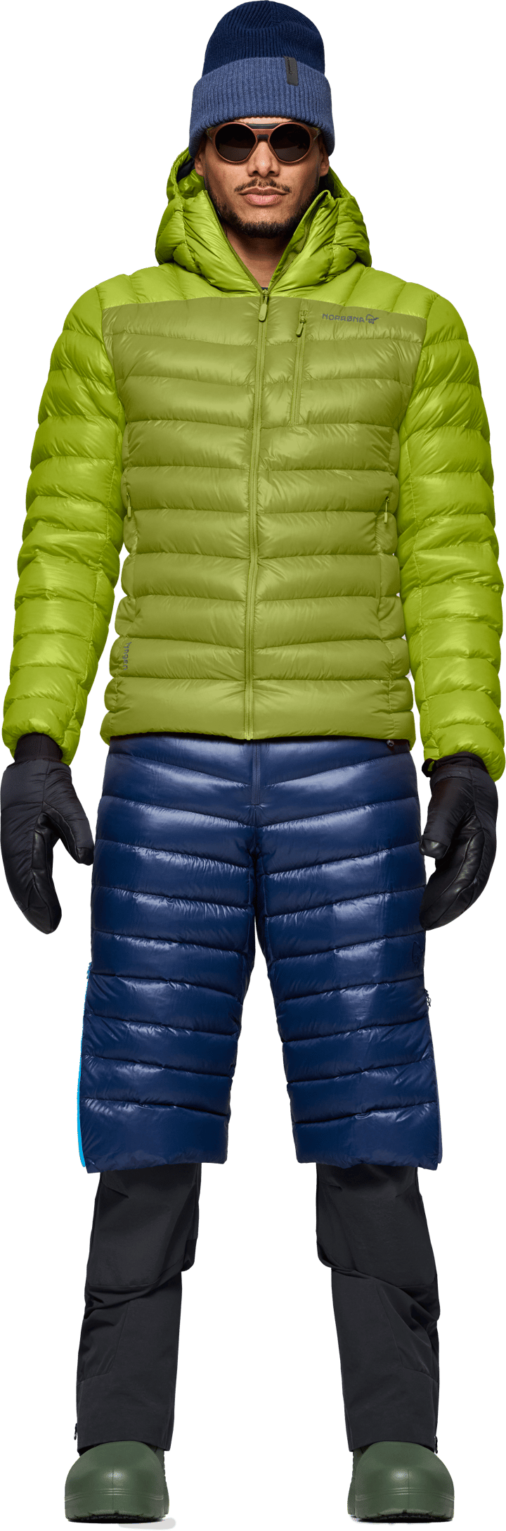 Norrøna Men's Lyngen Down850 Hood Dark Citron/tender Shoots Norrøna
