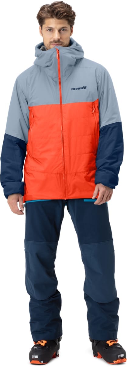 Norrøna Men's Lyngen Dri2 Thermo60 Jacket Arednalin/Blue Fog Norrøna