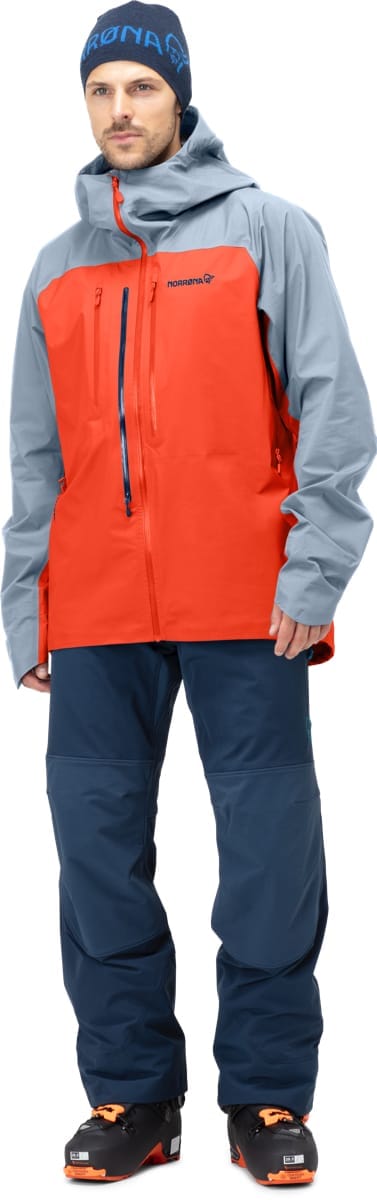 Norrøna Men's Lyngen Gore-tex Jacket Adrenalin/Blue Fog Norrøna