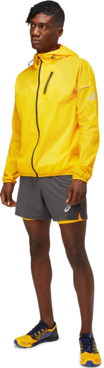 Asics Men's Fujitrail Short Graphite/Sunflower Asics Asics Men's Fujitrail Short Graphite/Sunflower Asics
