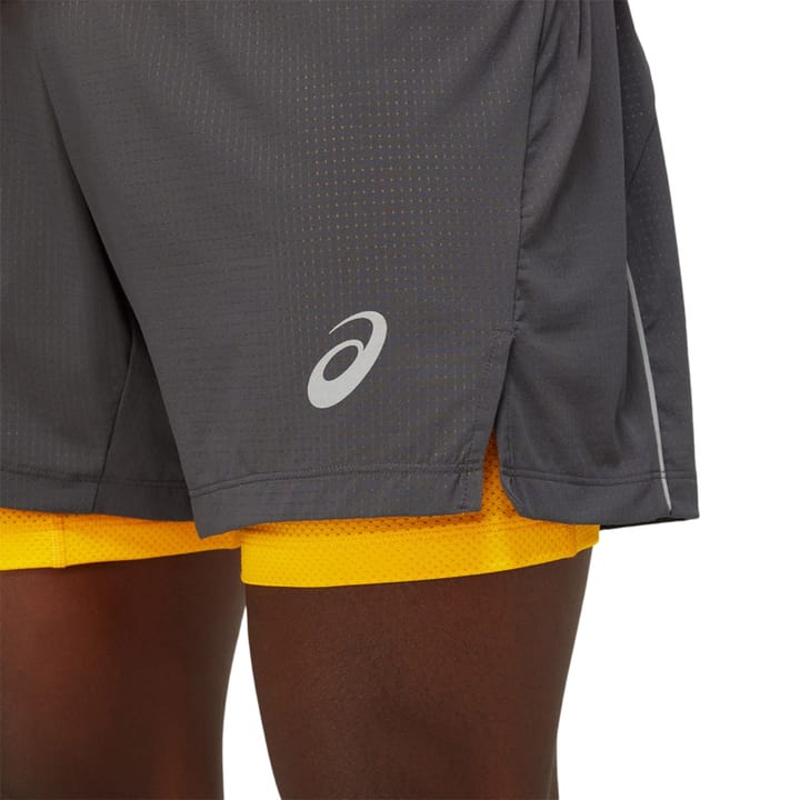 Asics Men's Fujitrail Short Graphite/Sunflower Asics Asics Men's Fujitrail Short Graphite/Sunflower Asics