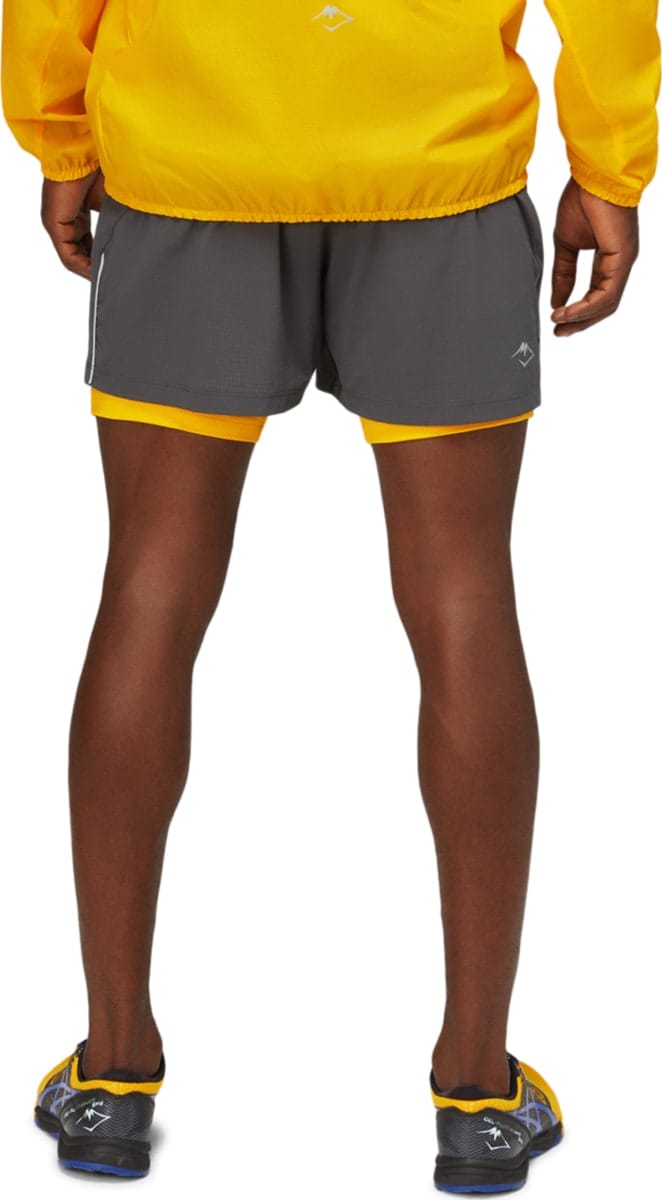 Asics Men's Fujitrail Short Graphite/Sunflower Asics Asics Men's Fujitrail Short Graphite/Sunflower Asics