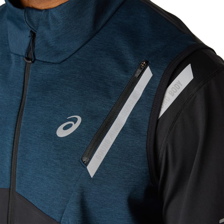 Asics Lite-Show Vest M's French Blue Heather/Performance Black Asics