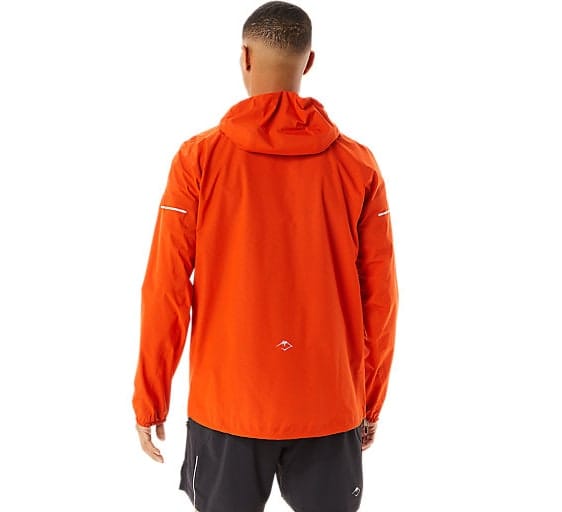 Asics Men's Fujitrail Waterproof Jacket Cherry Tomato Asics Asics Men's Fujitrail Waterproof Jacket Cherry Tomato Asics