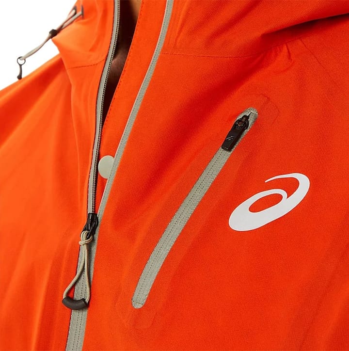 Asics Men's Fujitrail Waterproof Jacket Cherry Tomato Asics Asics Men's Fujitrail Waterproof Jacket Cherry Tomato Asics