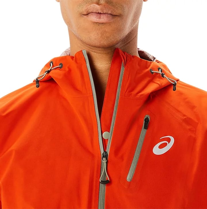 Asics Men's Fujitrail Waterproof Jacket Cherry Tomato Asics Asics Men's Fujitrail Waterproof Jacket Cherry Tomato Asics