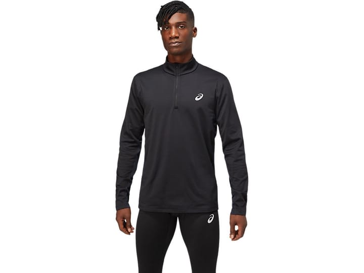 Asics Men's Core LS 1/2 Zip Winter Top Performance Black Asics