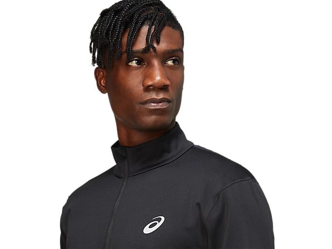 Asics Men's Core LS 1/2 Zip Winter Top Performance Black Asics Asics Men's Core LS 1/2 Zip Winter Top Performance Black Asics