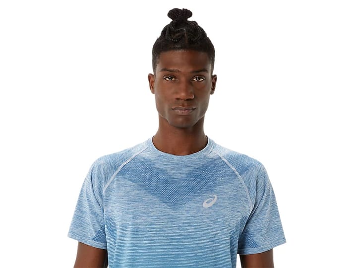 Asics Men's Seamless SS Top Azure/Light Steel Asics