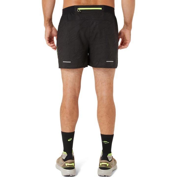 Asics Men's Fujitrail All Over Print 5in Short Performance Black Asics