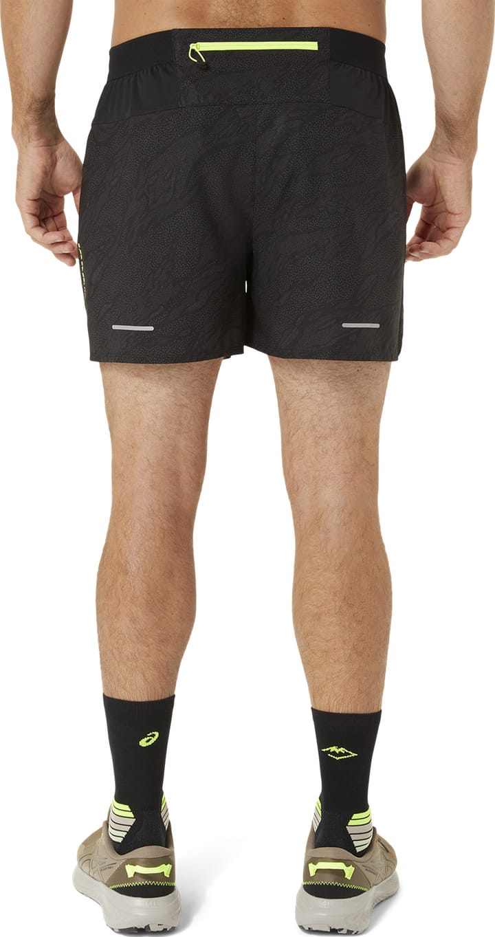 Asics Men's Fujitrail All Over Print 5in Short Black/black2 Asics