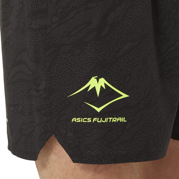 Asics Men's Fujitrail All Over Print 5in Short Black/black2 Asics