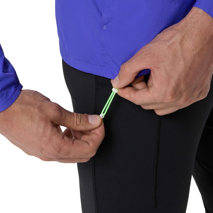 Asics Men's Road Packable Jacket Cobalt Burst/Illuminate Green Asics