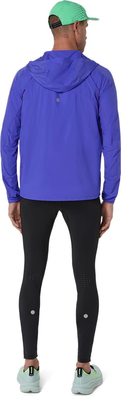 Asics Men's Road Packable Jacket Cobalt Burst/Illuminate Green Asics