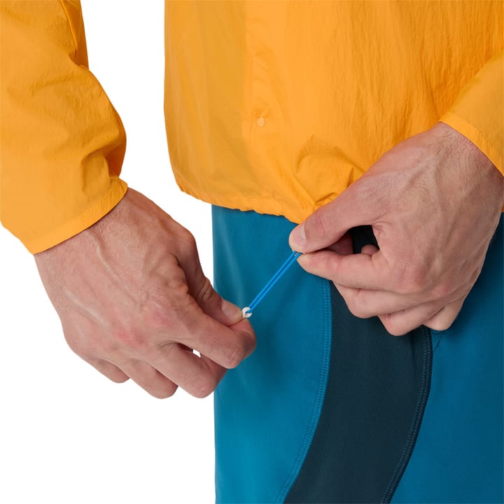 Asics Men's Road Packable Jacket Yamabuki/Aegean Blue Asics