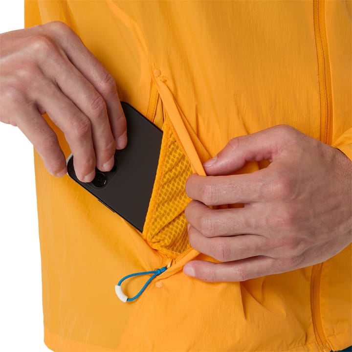 Asics Men's Road Packable Jacket Yamabuki/Aegean Blue Asics