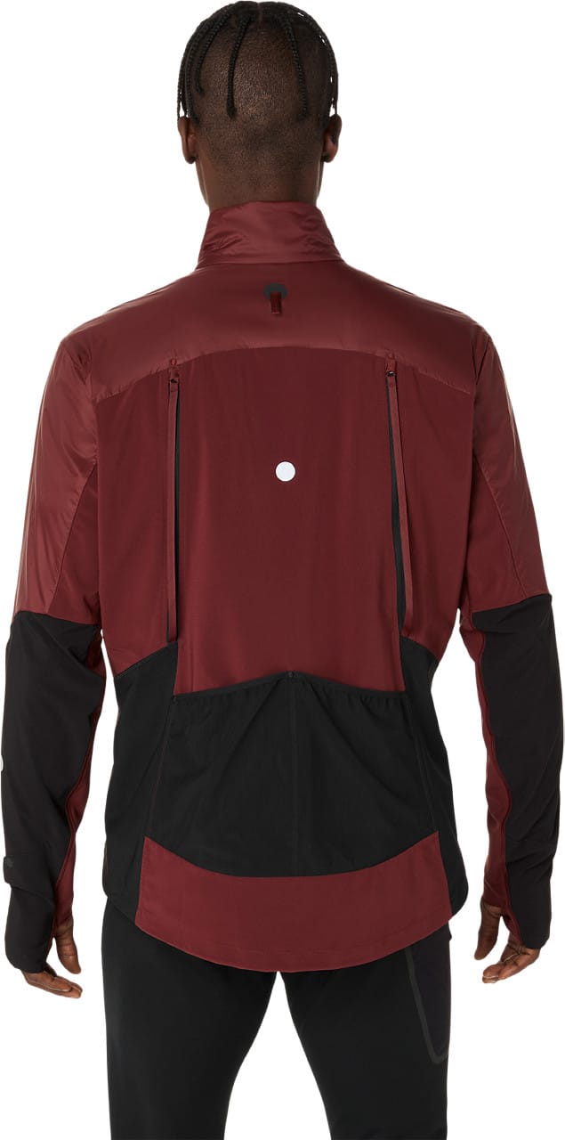Asics Men's Road Winter Jacket Dark Red Planet Asics