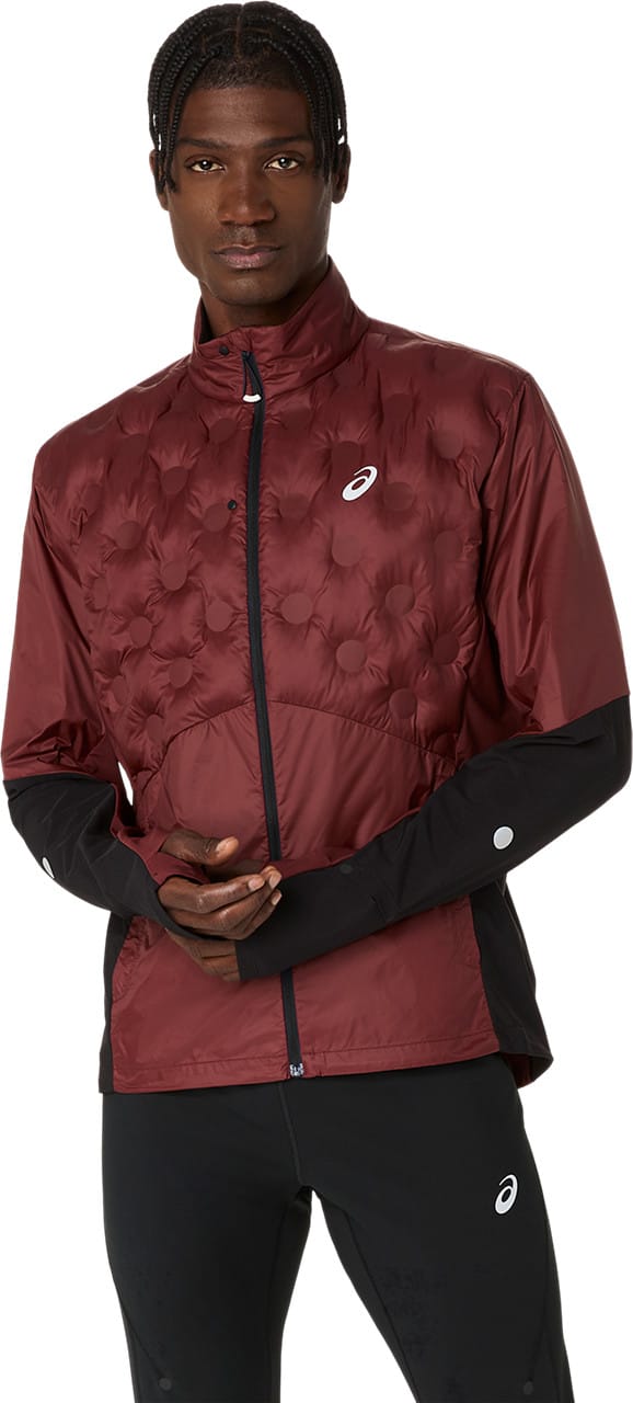 Asics Men's Road Winter Jacket Dark Red Planet Asics Asics Men's Road Winter Jacket Dark Red Planet Asics