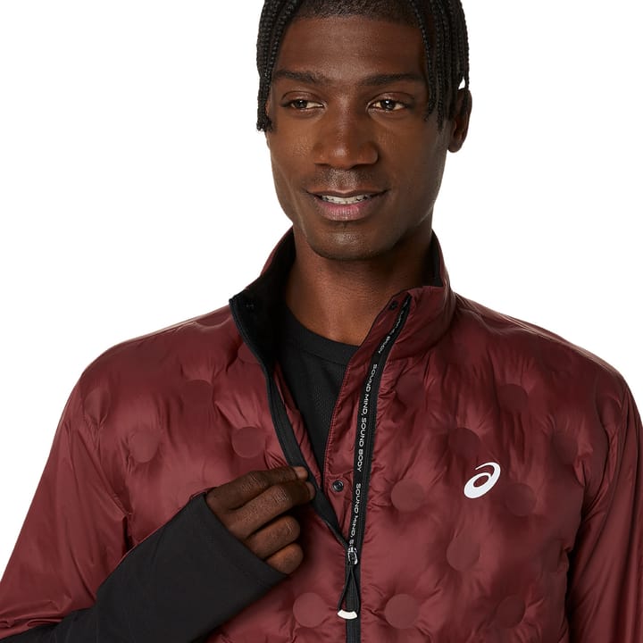 Asics Men's Road Winter Jacket Dark Red Planet Asics