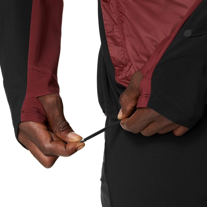 Asics Men's Road Winter Jacket Dark Red Planet Asics