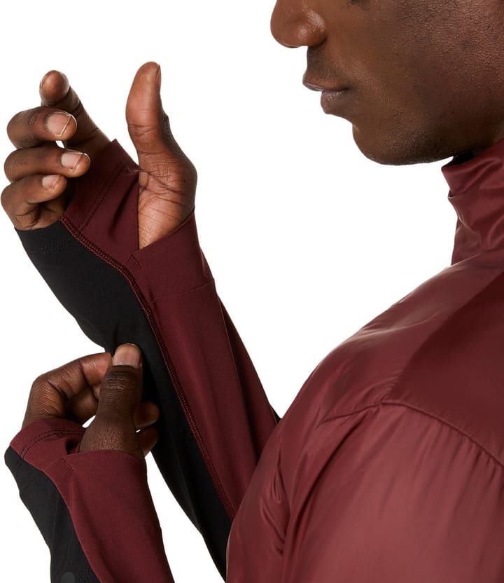 Asics Men's Road Winter Jacket Dark Red Planet Asics