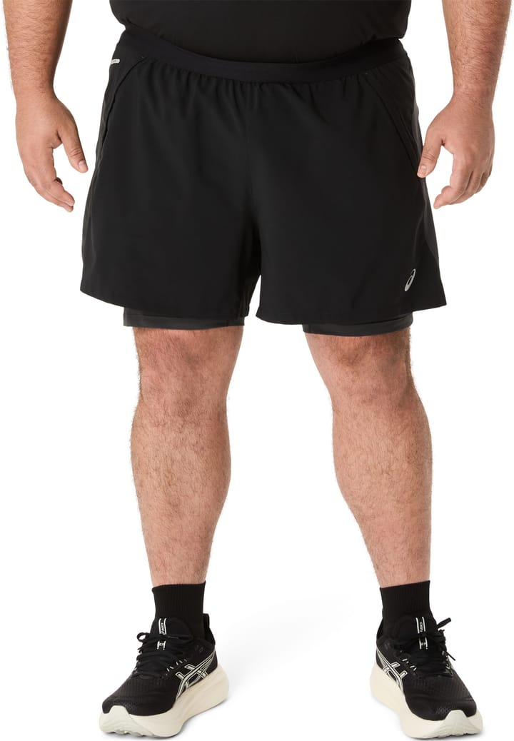 Asics Men's Road 2n1 5in Short Performance Black/graphite Grey Asics